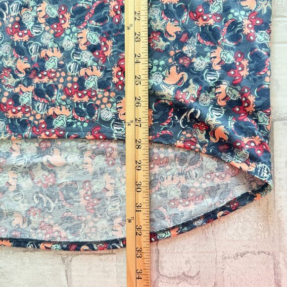 Lularoe Irma Disney Minnie Print Elbow Lenght Sleeve Hi Low Oversized Top S - Picture 7 of 7
